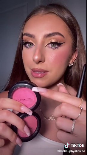 This is the prettiest baby pink glowy blush I have ever seen. Mac “Into The Pink” #BeautyReview #BeautyHacks #makeuptutorial