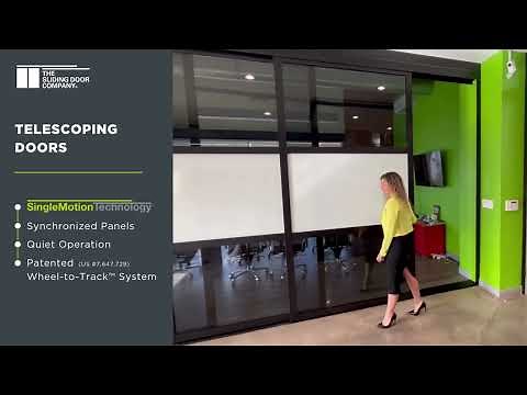Telescoping Glass Doors by The Sliding Door Company