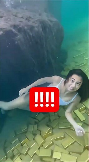 She jumped into a waterfall filled with GOLD and SILVER! 💰💎