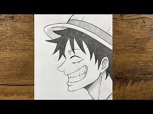How to Draw Monkey D. Luffy Step by Step | One Piece Anime Drawing Tutorial