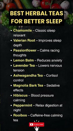 10 Best HERBAL TEAS for Sleep