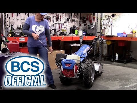 Prepare Your BCS Two-Wheel Tractor's Engine for Storage