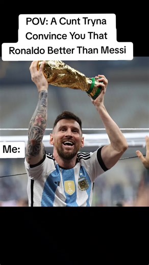 There Always 1... Usually A United Fan... That Thinks Ronaldo Is The Goat... Messi Is True Goat .. Let Go Of The Past ... CR7 Left United 2009... And They Still Think He's Part Of The Team #Trending #ForYou #Viral #worldcup #ADHD
