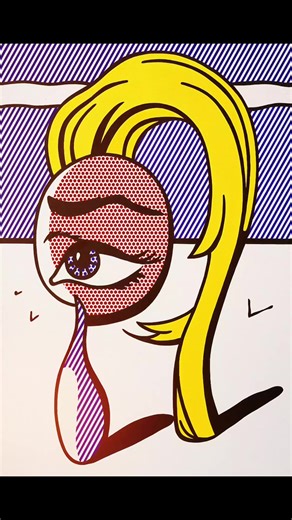 Girl with Tear 1977 Roy Lichtenstein b. 1923, New York; d. 1997, New York #art #retro #tears #design #girl