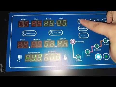 Berjaya Retarder Proofer Manual Running (Cantonese) Setting