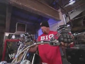 The Undertaker Biker Era - Starting Motorcycle from Backstage 1_23_03