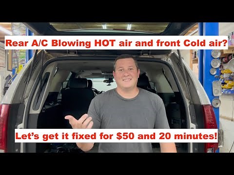 How to fix the rear AC on Tahoe Escalade Denali Code B0433 B3782 Blowing HOT rear A/C and Front Cold