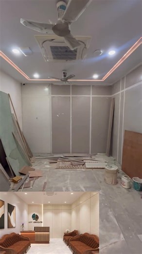 Work in progress || reception area || interior work…