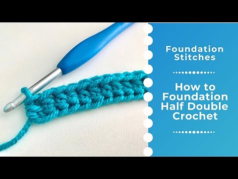 How to Foundation Half Double Crochet (FHDC), Crochet Stitch Tutorial