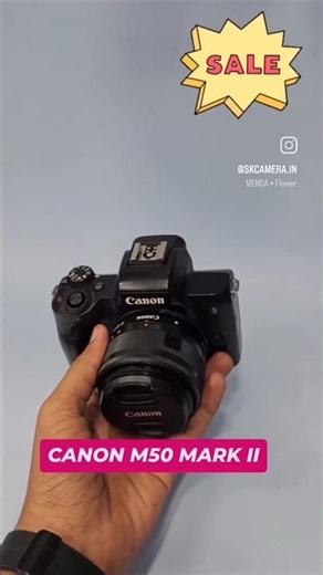 Canon EOS M50 Mark II with 15-45mm Lens | 24.1MP Mirrorless | 4K Video | Vlogging Camera....#shorts
