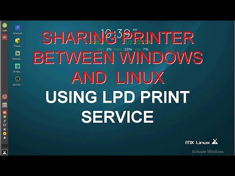 share printer using lpd print service on linux