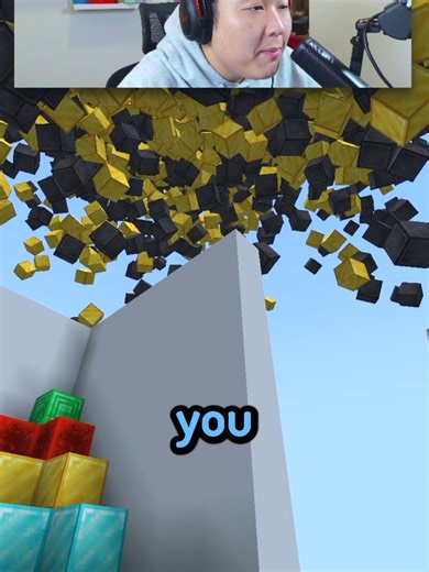 Why Is All The Netherite Gold Falling From Sky#cubix #nathanlive #minecraft