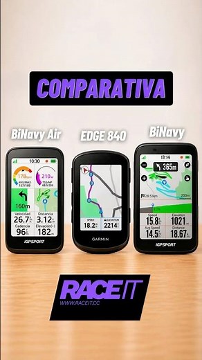 Comparativa de los GPS BiNavi de IGPSport con el Garmin Edge 840 | Raceit.cc