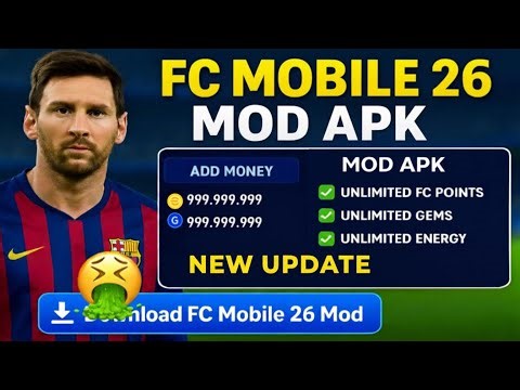 FC Mobile MOD APK v26.1.02 Gameplay | FC MOBILE 26 Updated Mod Menu - (Unlimited Gems & Fc Points)