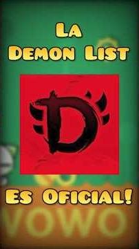 THE DEMON LIST IS OFFICIAL IN GEOMETRY DASH #Shorts