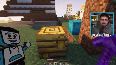 The big bee hive! - Episode 13 - Minecraft survival with Bricks 'O' Brian!