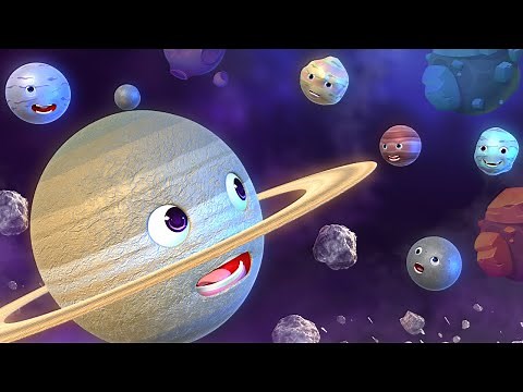 Moons of Saturn | All SATURN's MOON Size Comparison | Solar System Video | SpaceBalls Animation