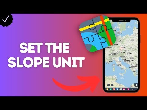 How to Set the Slope Unit in Locus Map App (choose between percent, degrees, or ratio)
