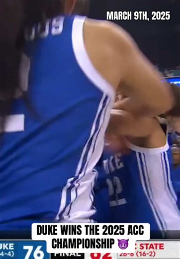 On this day in ACC Tournament history, Duke won its ninth ACC Tournament Championship and the first of the Kara era as No. 3 Duke defeated No. 1 NC State, 76-62