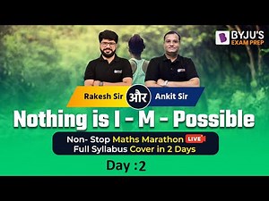 Revise Engineering Mathematics Syllabus for GATE 2023 | Non-Stop Mathematics Maha Marathon | Day 2