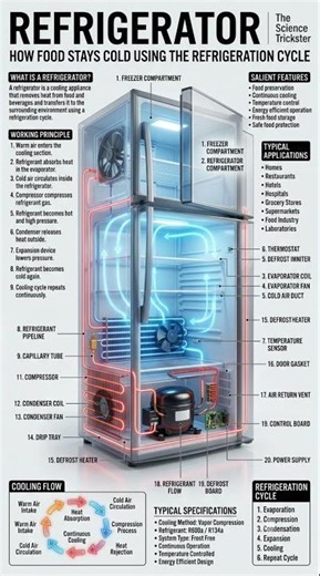 How a Refrigerator Works | Refrigerator Working Principle Explained