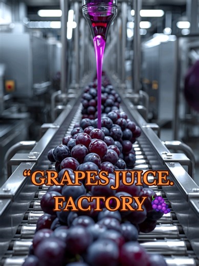 From fresh grapes to crystal-clear juice 🍇 Watch the complete factory process step by step. Clean, fast & satisfying juice production! 👉 Follow for more food factory videos#factoryprocess #howitsmade #foodfactory #juiceproduction #satisfyingvideo
