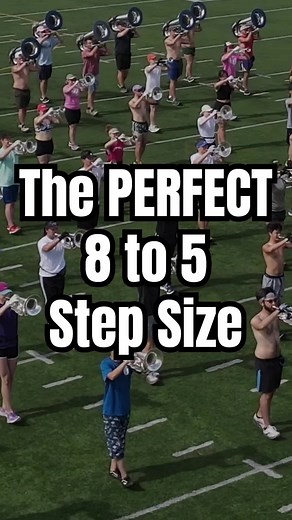 Marching band math 🤓🤘🏼 . Finding an accurate 8 to 5 step size is essential for excellent visual performance on the field.🏆 . Not every dot will fall onto this grid, but understanding where this grid is will allow you to improve visual spacing and alignment so you can MARCH LIKE A BOSS 😎🔥📈 . #marchingband #drumcorps #dci #drumline #hornline #colorguard #frontensemble #drummajor #bandsofamerica #forteathletics