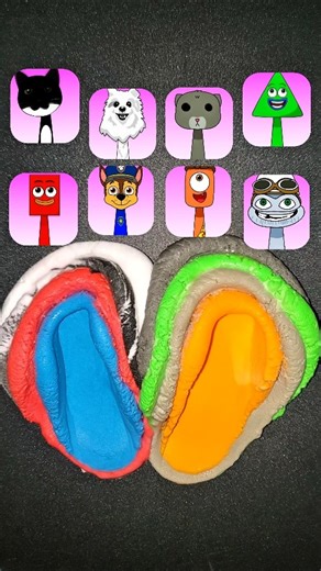 Sprunki OC Sigma Boy/Guess the Mixed Color #pyramixed #sprunki #colormixing #clay #short