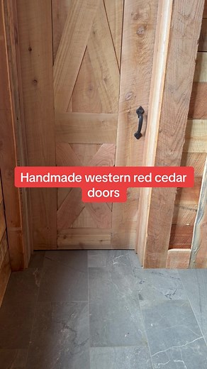 Handmade Western Red Cedar Doors