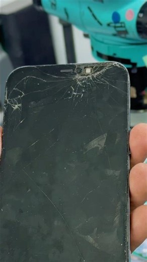 iPhone 12 Pro Max Glass Damage😳#iphone12promax #glassreplacement #smartphone #iphonerepair #shorts