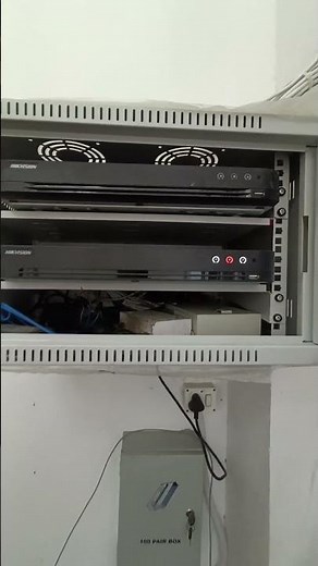 2 DVR INSTALLATION IN 6U RACK HIKVISION 16CH HD