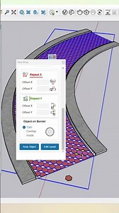 Curic Face Array in Sketchup Plugin