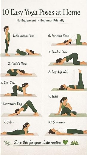 10 Simple Yoga Poses You Must Try at Home (No Equipment)