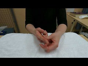 Hand injury exercise 11: Passive isolated end and middle joint bending and straightening