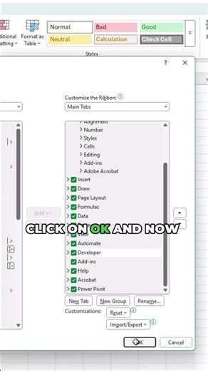 Excel Tip: How to Enable the Developer Tab