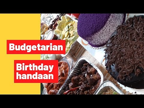 Budgetarian birthday handaan! Idea for a tight budget birthday celebration.