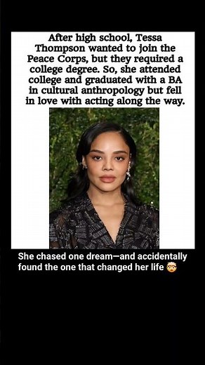 Tessa Thompson Never Planned to Be an Actress—Then Everything Changed ❤️🎬