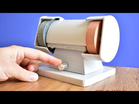 Homemade Mini Bench Grinder With PVC