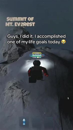 Brandon Hau on Instagram: "Genuinely a life changing experience. #roblox #everest #robloxgames #mounteverest"