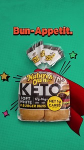 Nature’s Own Keto Buns are saving the day with only one net carb, soft texture and buns that actually taste like buns. | Nature's Own