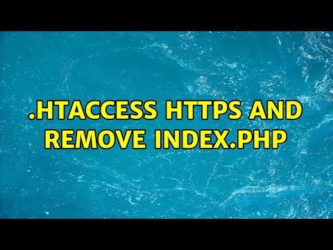 .htaccess HTTPS and remove index.php