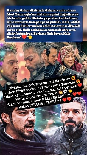 Kuruluş Orhan Dizisi Orhan Mert Yazıcıoğlu Çok Üzüldü! 💥 Mert Yazıcıoğlu Destek Bekliyor! 🔥