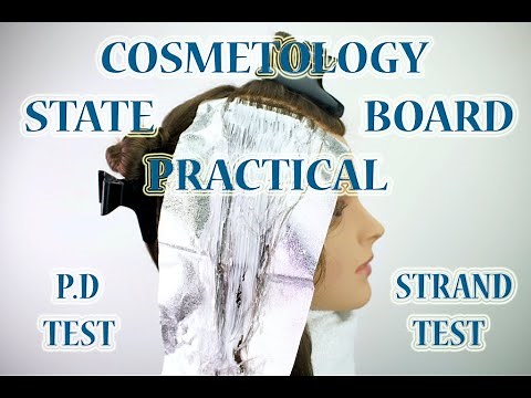 CA State Board Cosmetology Practical Exam PD Test & Strand Test 2021