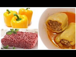 Stuffed bell peppers with meat and rice - recipe