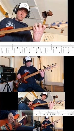 bad guy 😎 bass line Billie Eilish #billieeilish #fretlessbass #bass #basstabs #basscover #bassline