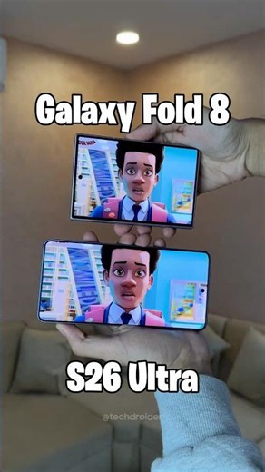 Samsung Galaxy Z Fold 8 vs S26 Ultra - DISPLAY TEST!!! 🤯