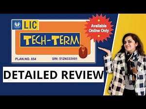 LIC Tech Term Details | Plan No. 854 | Available Online Only | Step by Step Process | LIC Term Plan