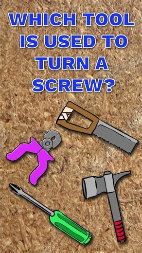 Which Tool Turns the Screw? 🔩 | Kids Tool Game