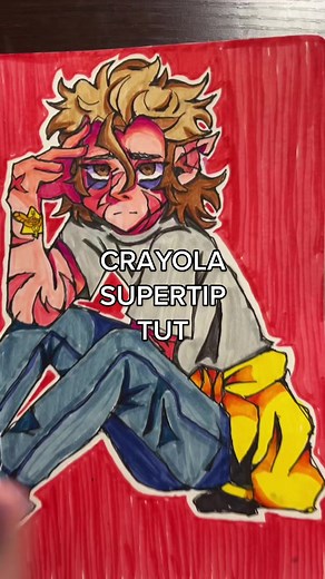 Crayola Supertips Tutorial for Art Portfolio