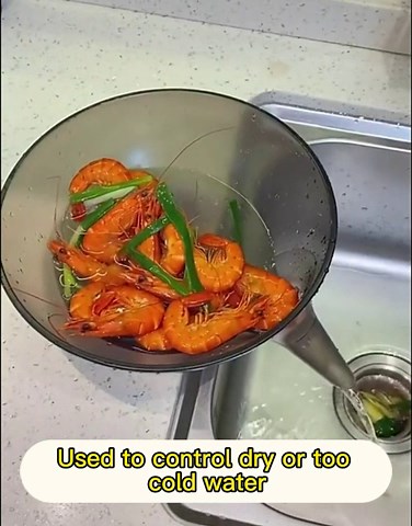 Drainer Bowl, Strainer with spout，Funnel colander，Kitchen Strainer for Pasta fruits and vegetables